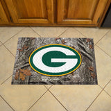 Green Bay Packers Rubber Scraper Door Mat Camo - Green Bay Packers