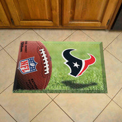 Houston Texans Rubber Scraper Door Mat - Houston Texans