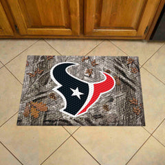 Houston Texans Rubber Scraper Door Mat Camo - Houston Texans