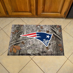 New England Patriots Rubber Scraper Door Mat Camo - New England Patriots