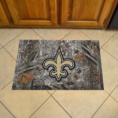 New Orleans Saints Rubber Scraper Door Mat Camo