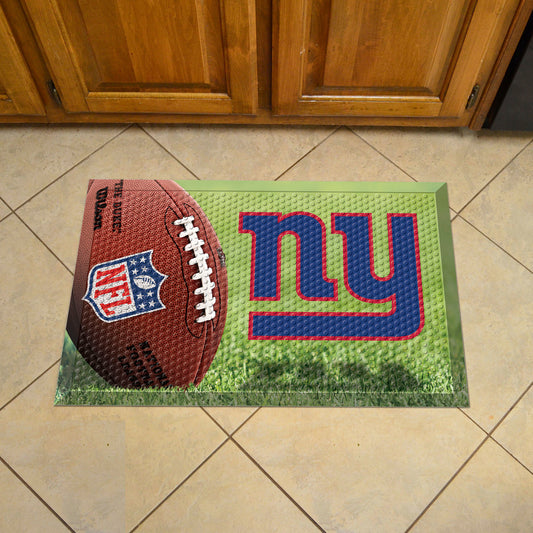 New York Giants Rubber Scraper Door Mat - New York Giants