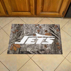 New York Jets Rubber Scraper Door Mat Camo