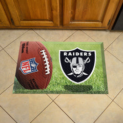 Las Vegas Raiders Rubber Scraper Door Mat