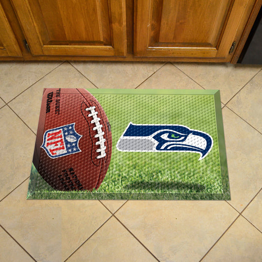 Seattle Seahawks Rubber Scraper Door Mat