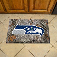 Seattle Seahawks Rubber Scraper Door Mat Camo