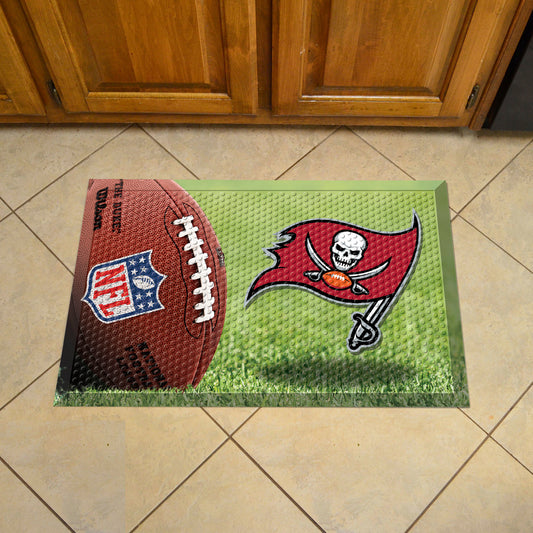 Tampa Bay Buccaneers Rubber Scraper Door Mat