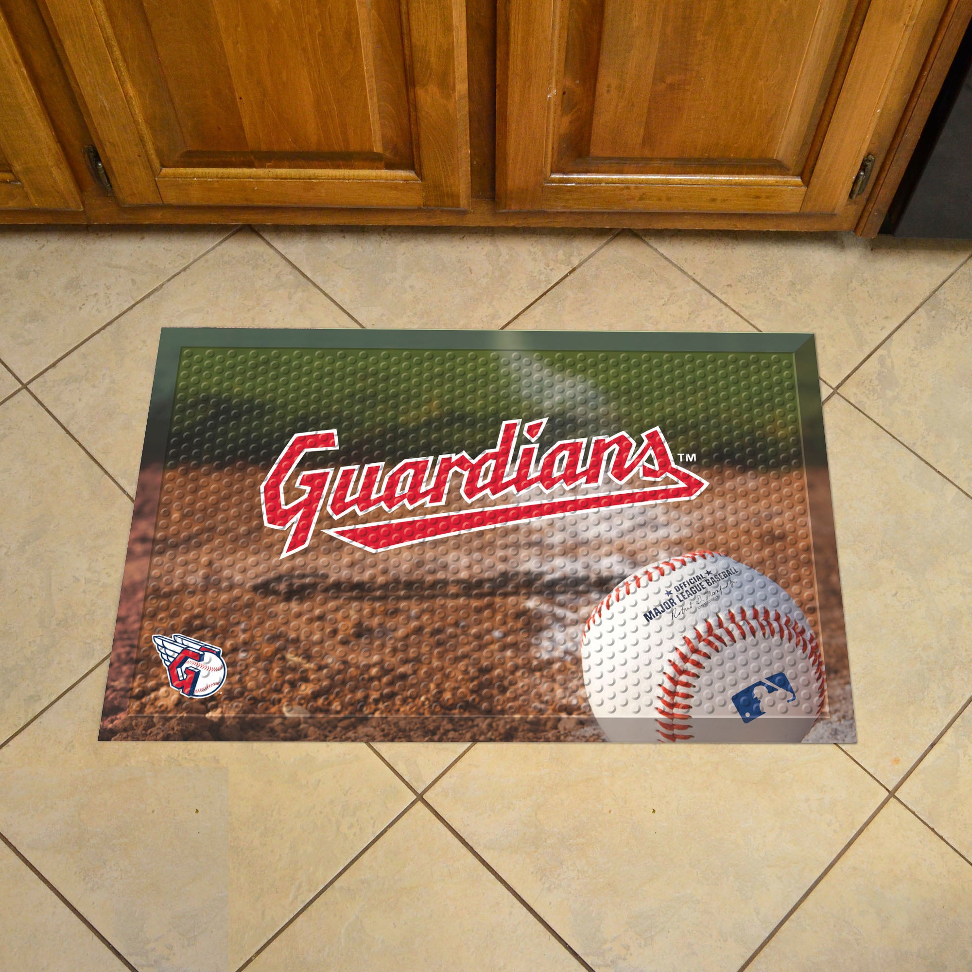 Cleveland Guardians Rubber Scraper Door Mat