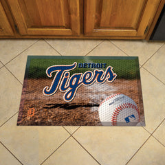 Detroit Tigers Rubber Scraper Door Mat