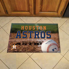 Houston Astros Rubber Scraper Door Mat - Houston Astros