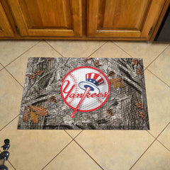 New York Yankees Rubber Scraper Door Mat Camo