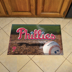 Philadelphia Phillies Rubber Scraper Door Mat