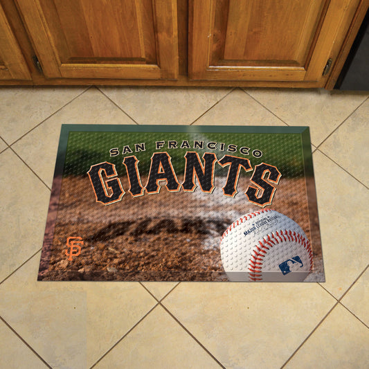 San Francisco Giants Rubber Scraper Door Mat