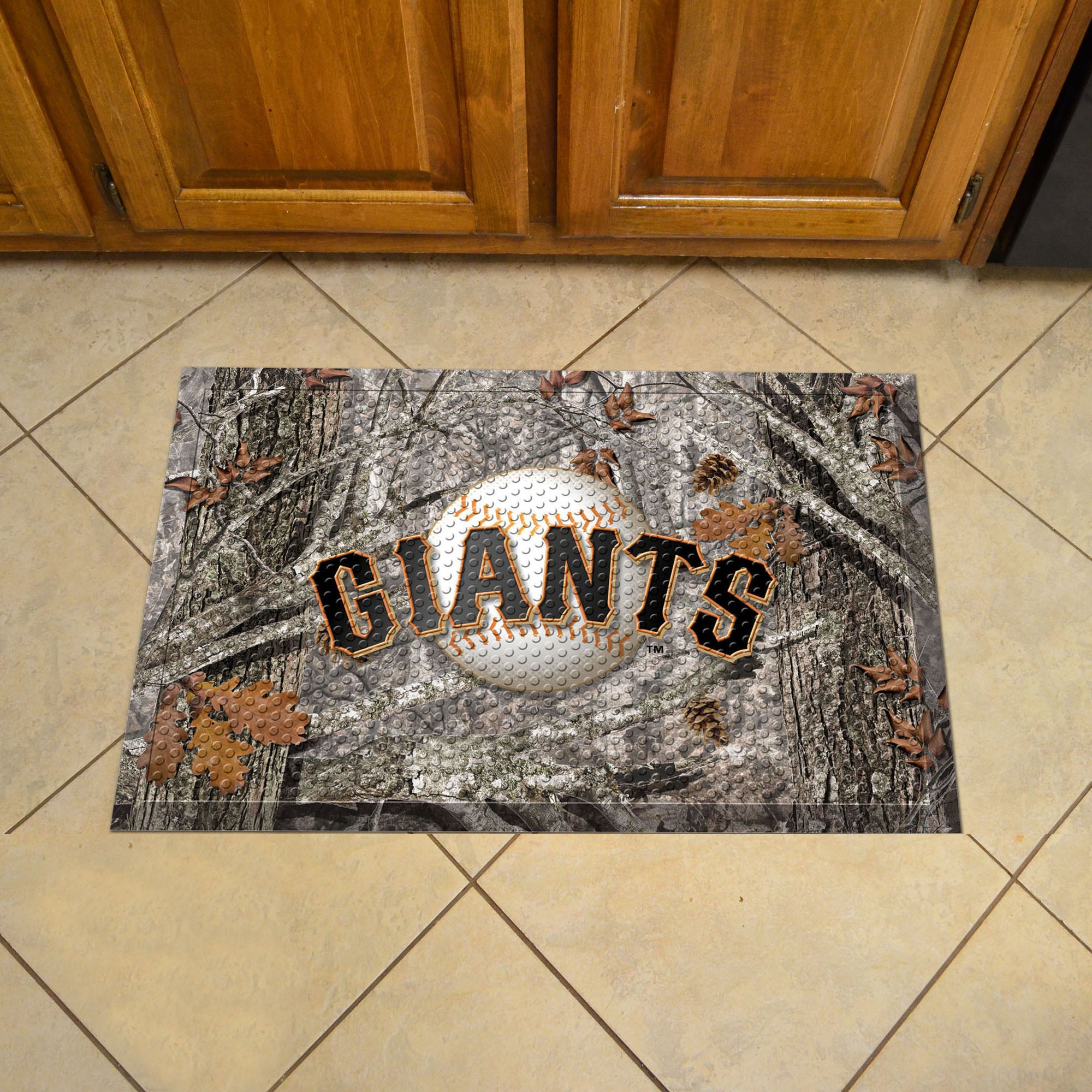 San Francisco Giants Rubber Scraper Door Mat Camo