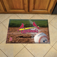 St. Louis Cardinals Rubber Scraper Door Mat