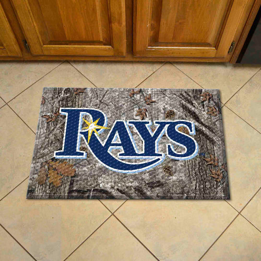 Tampa Bay Rays Rubber Scraper Door Mat Camo