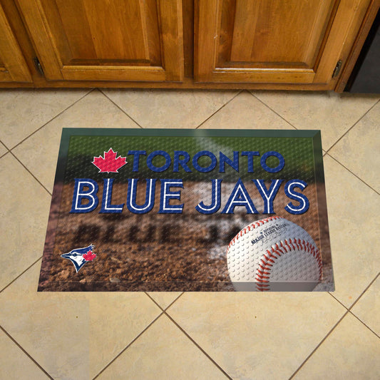 Toronto Blue Jays Rubber Scraper Door Mat