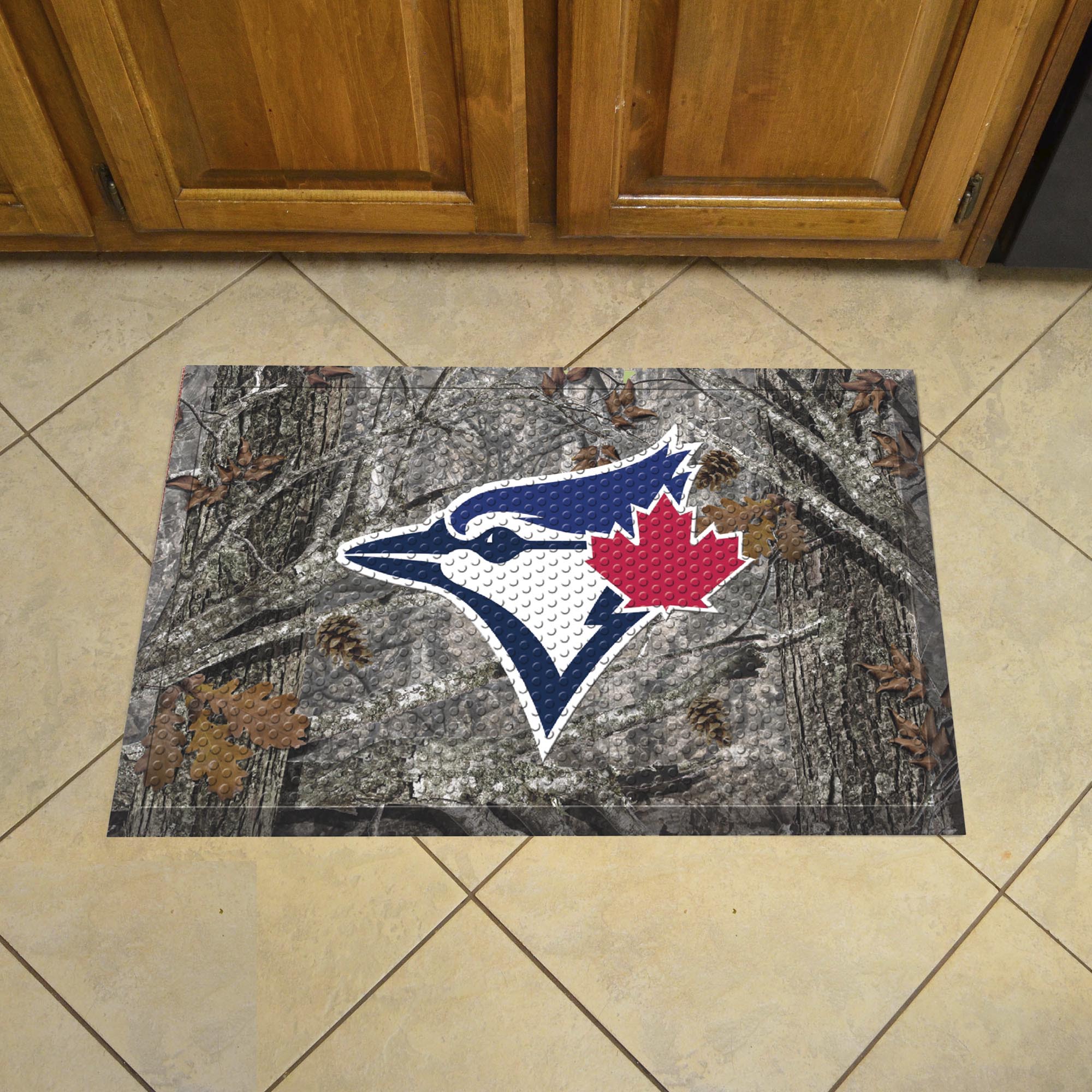 Toronto Blue Jays Rubber Scraper Door Mat Camo