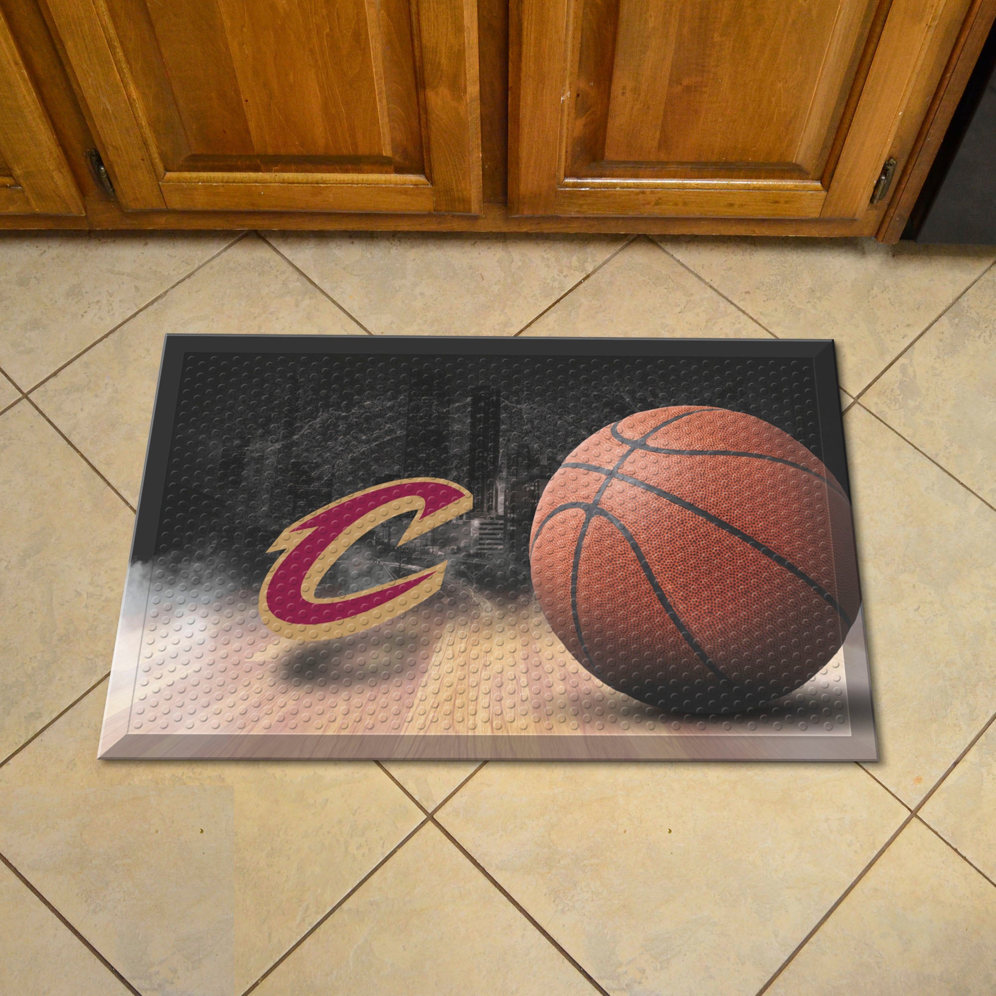 Cleveland Cavaliers Rubber Scraper Door Mat - Cleveland Cavaliers