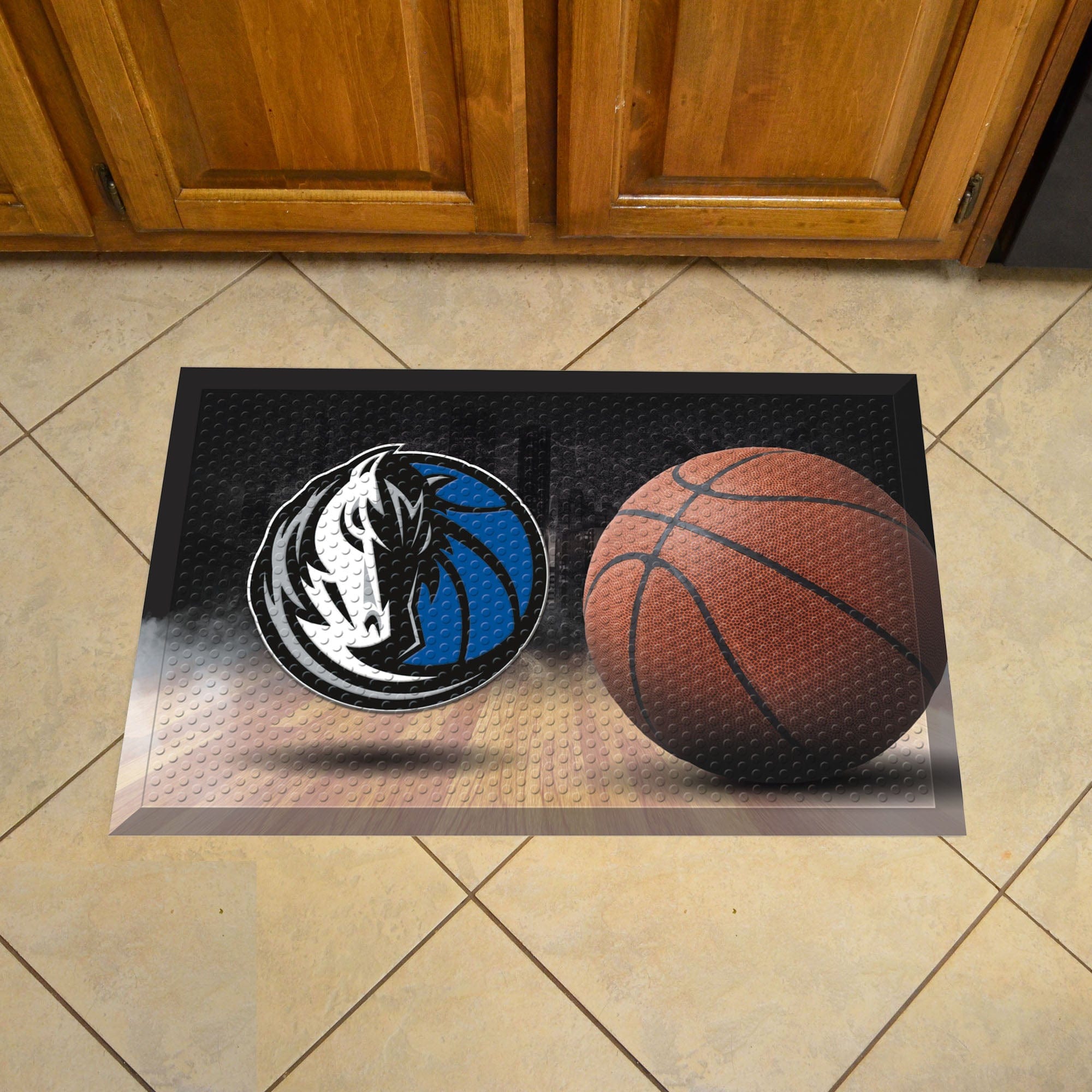 Dallas Mavericks Rubber Scraper Door Mat - Dallas Mavericks