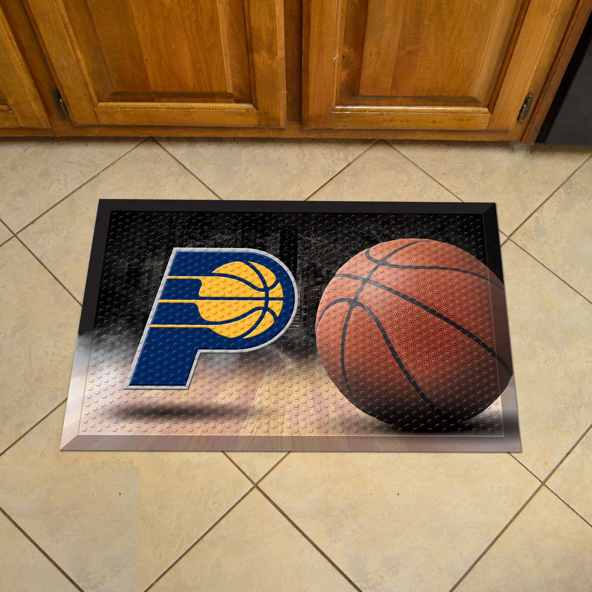 Indiana Pacers Rubber Scraper Door Mat