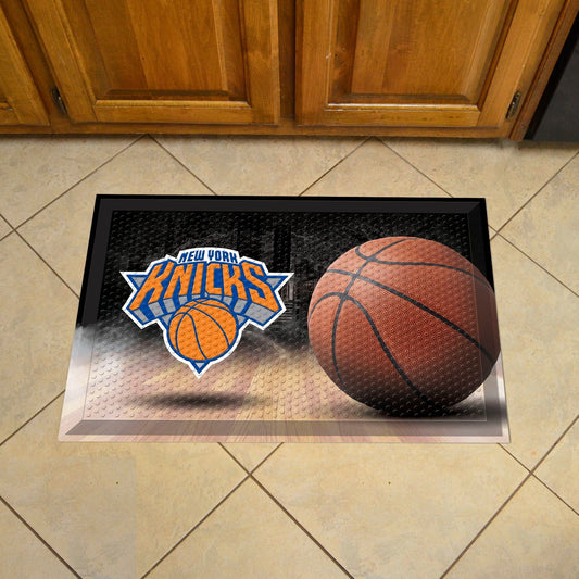 New York Knicks Rubber Scraper Door Mat - New York Knicks