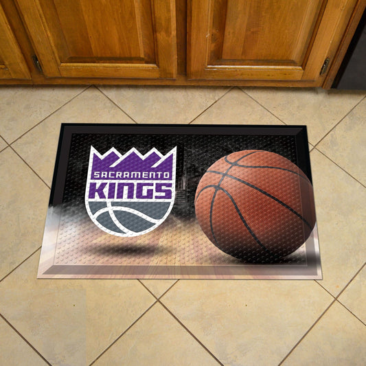 Sacramento Kings Rubber Scraper Door Mat - Sacramento Kings