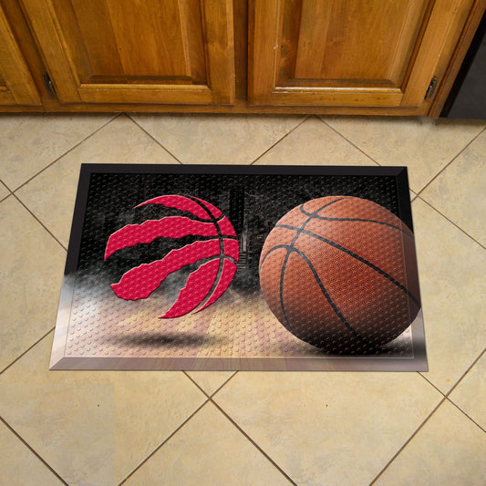 Toronto Raptors Rubber Scraper Door Mat