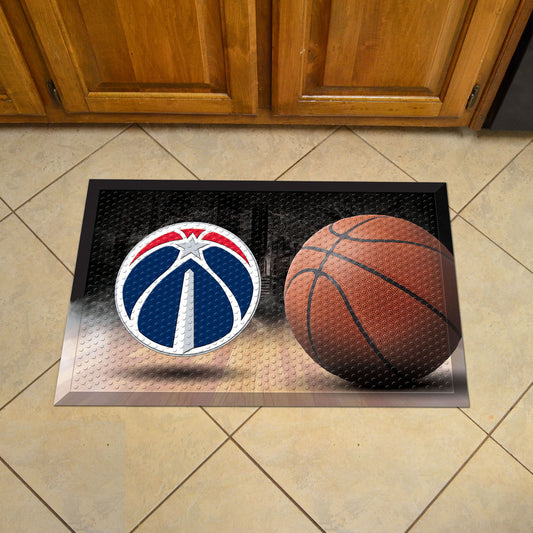 Washington Wizards Rubber Scraper Door Mat