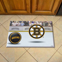 Boston Bruins Rubber Scraper Door Mat - Boston Bruins