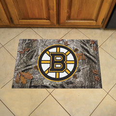 Boston Bruins Rubber Scraper Door Mat Camo - Boston Bruins