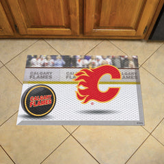 Calgary Flames Rubber Scraper Door Mat - Calgary Flames