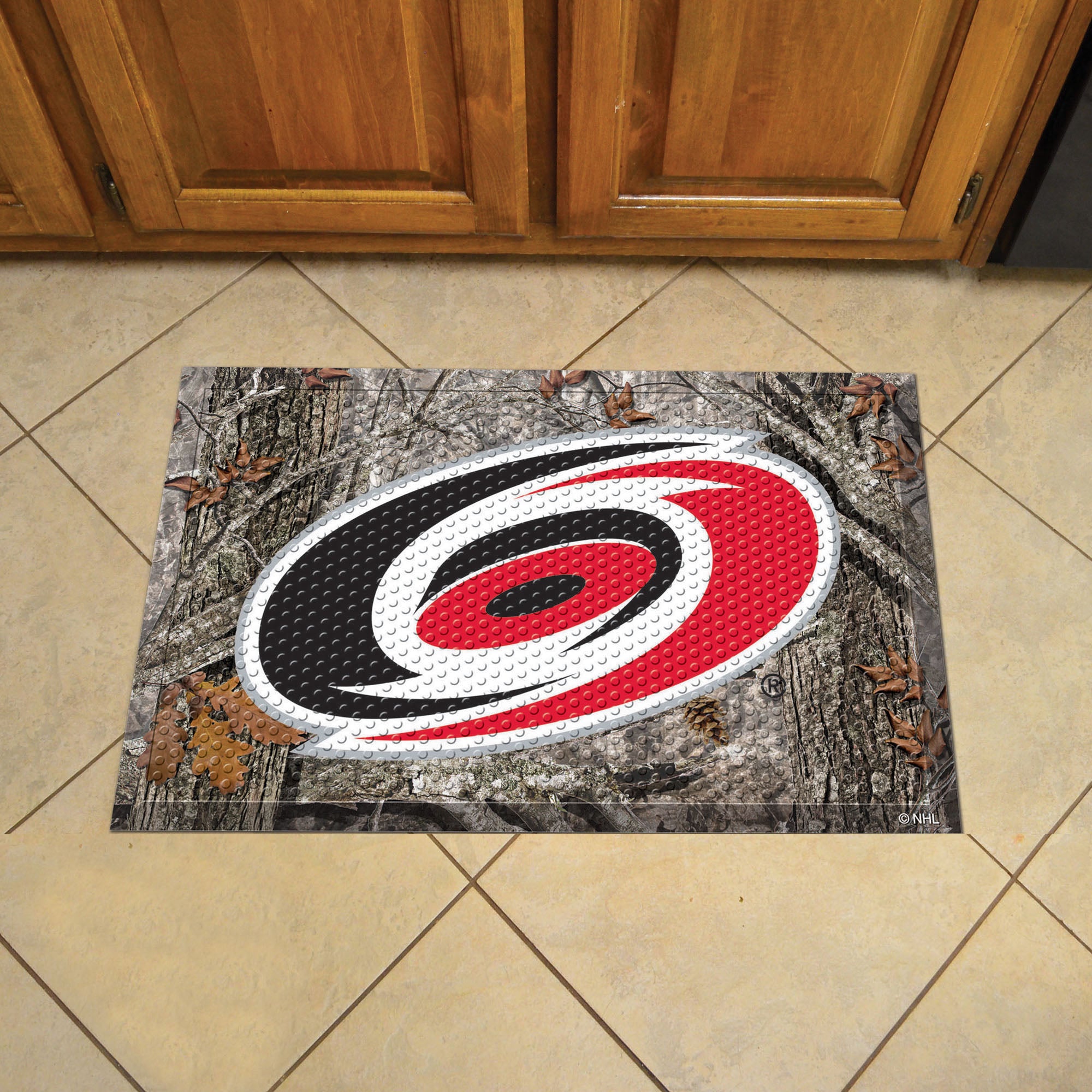 Carolina Hurricanes Rubber Scraper Door Mat Camo