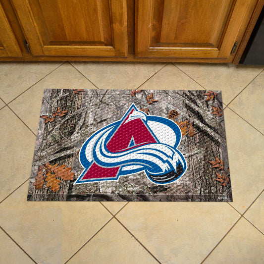 Colorado Avalanche Rubber Scraper Door Mat Camo - Colorado Avalanche