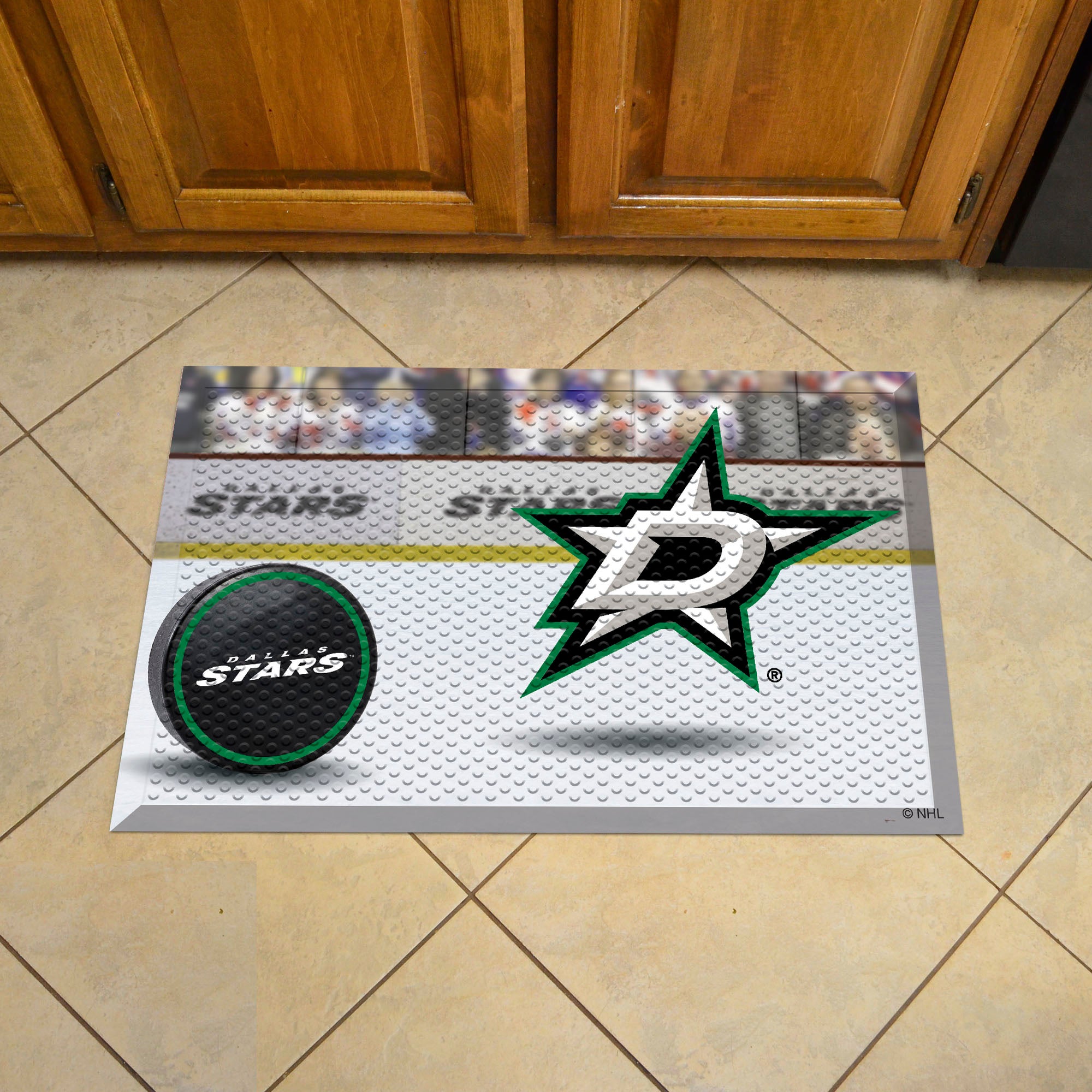 Dallas Stars Rubber Scraper Door Mat