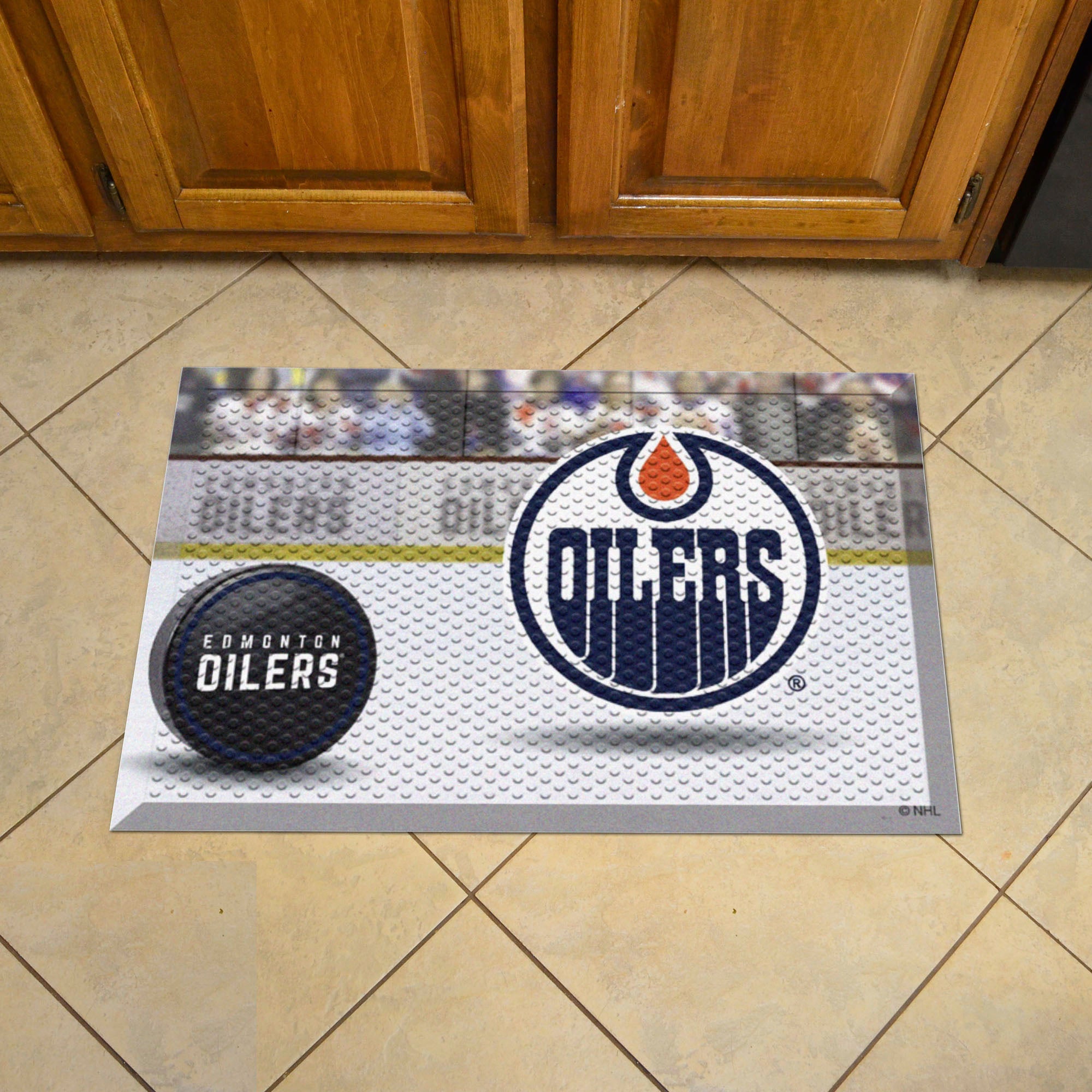 Edmonton Oilers Oilers Rubber Scraper Door Mat