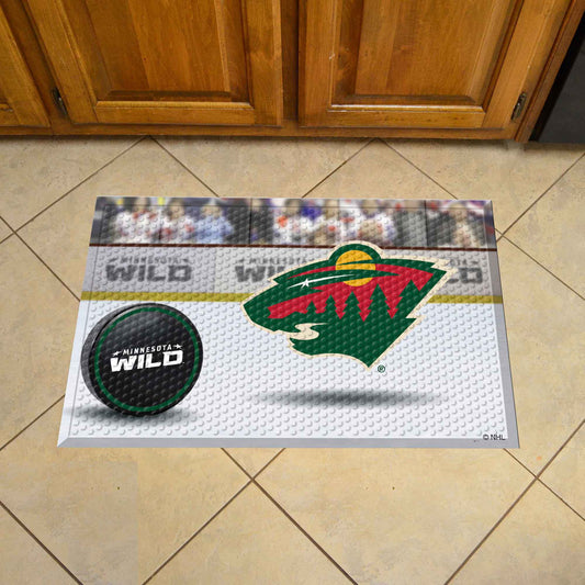 Minnesota Wild Rubber Scraper Door Mat