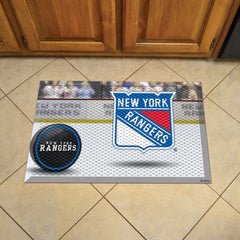 New York Rangers Rubber Scraper Door Mat - New York Rangers