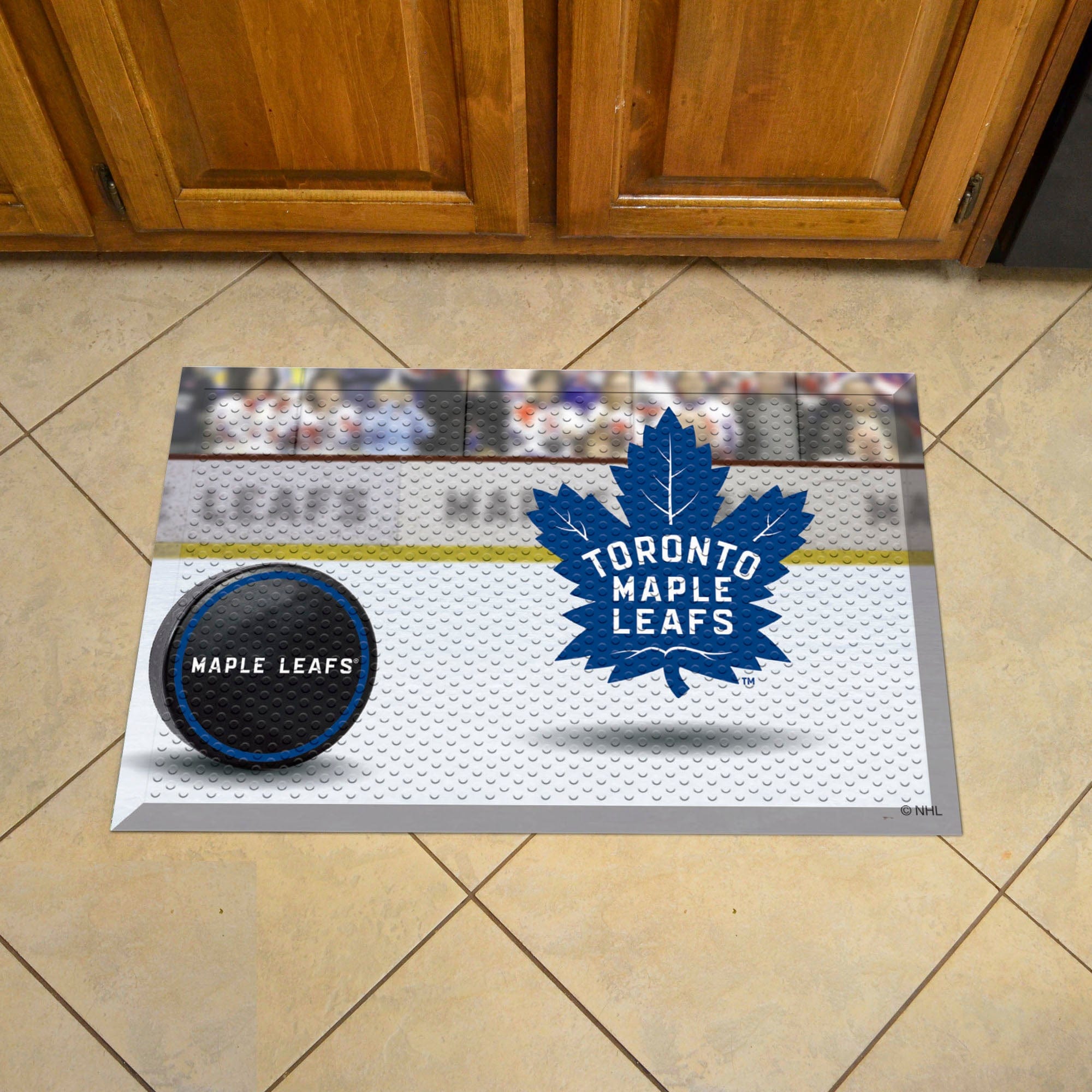 Toronto Maple Leafs Rubber Scraper Door Mat