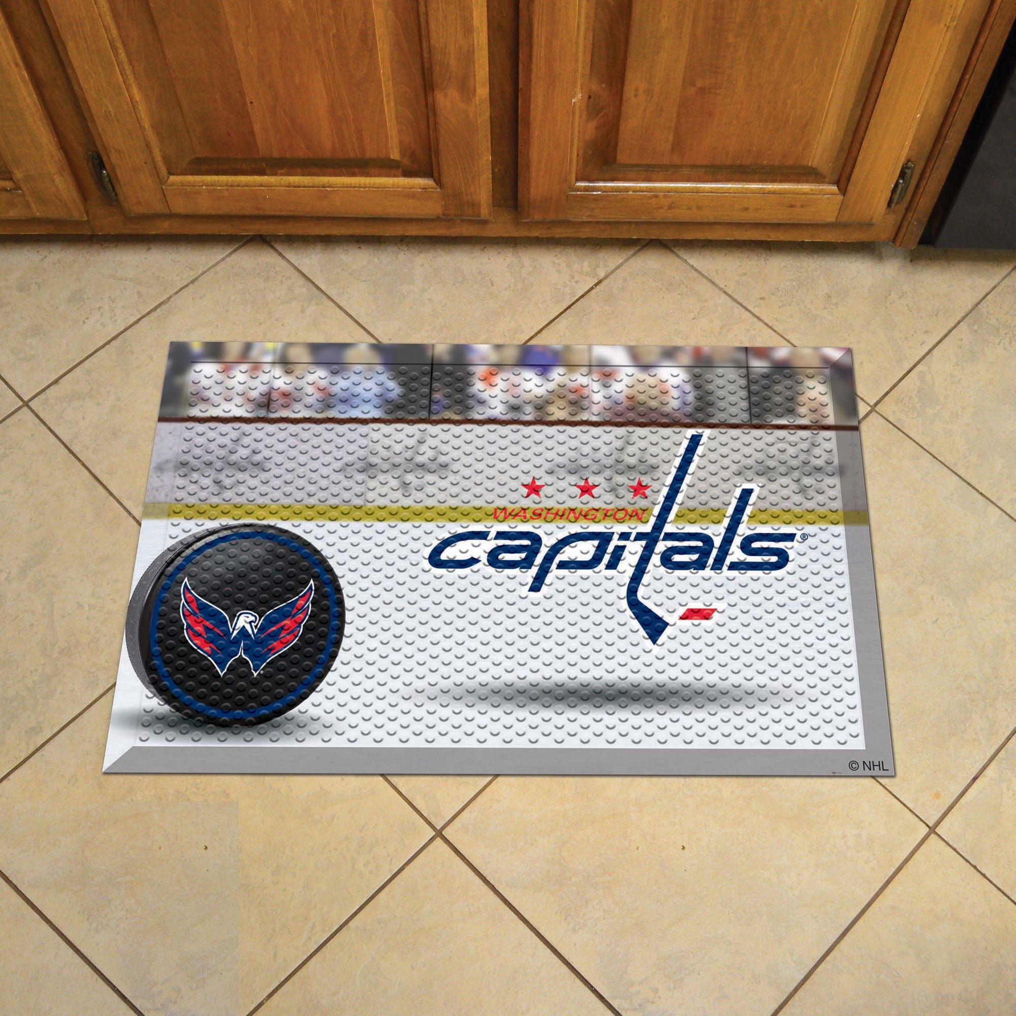 Washington Capitals Rubber Scraper Door Mat