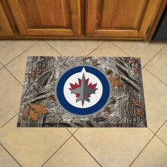 Winnipeg Jets Rubber Scraper Door Mat Camo