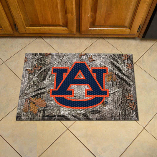 Auburn Tigers Rubber Scraper Door Mat Camo - Auburn