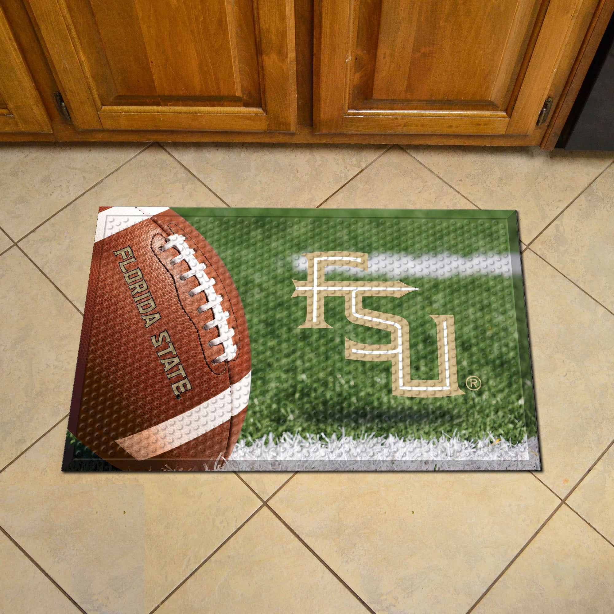 Florida State Seminoles Rubber Scraper Door Mat