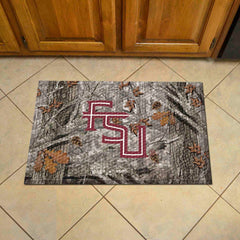 Florida State Seminoles Rubber Scraper Door Mat Camo