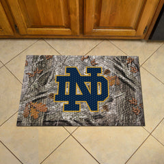 Notre Dame Fighting Irish Rubber Scraper Door Mat Camo, ND Logo