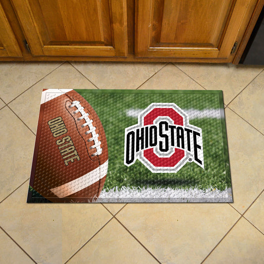 Ohio State Buckeyes Rubber Scraper Door Mat - Ohio State