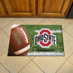 Ohio State Buckeyes Rubber Scraper Door Mat