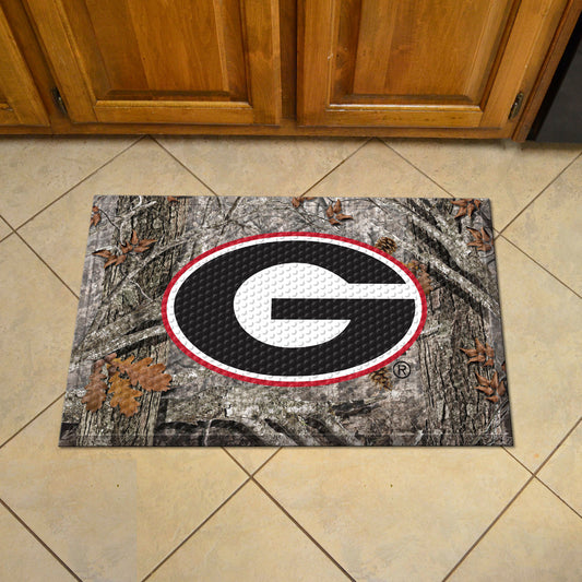 Georgia Bulldogs Rubber Scraper Door Mat Camo