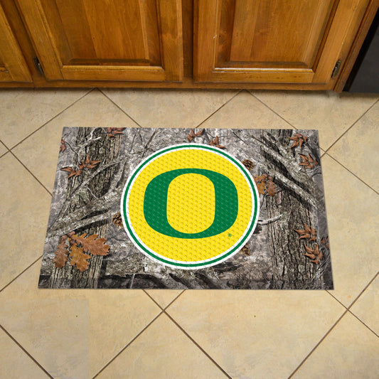 Oregon Ducks Rubber Scraper Door Mat, Camo Color