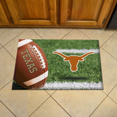 Texas Longhorns Rubber Scraper Door Mat